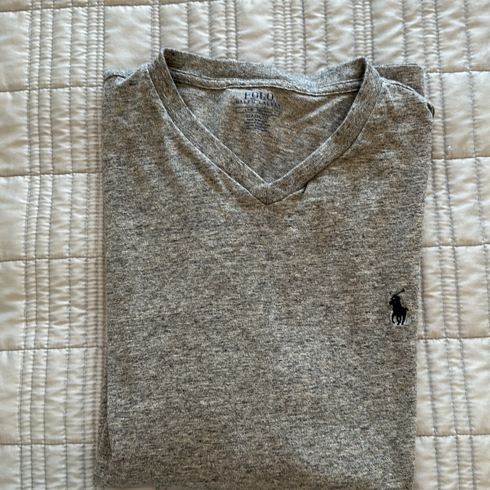 Men’s Polo Ralph Lauren Class Fit V-Neck T-Shirt-L